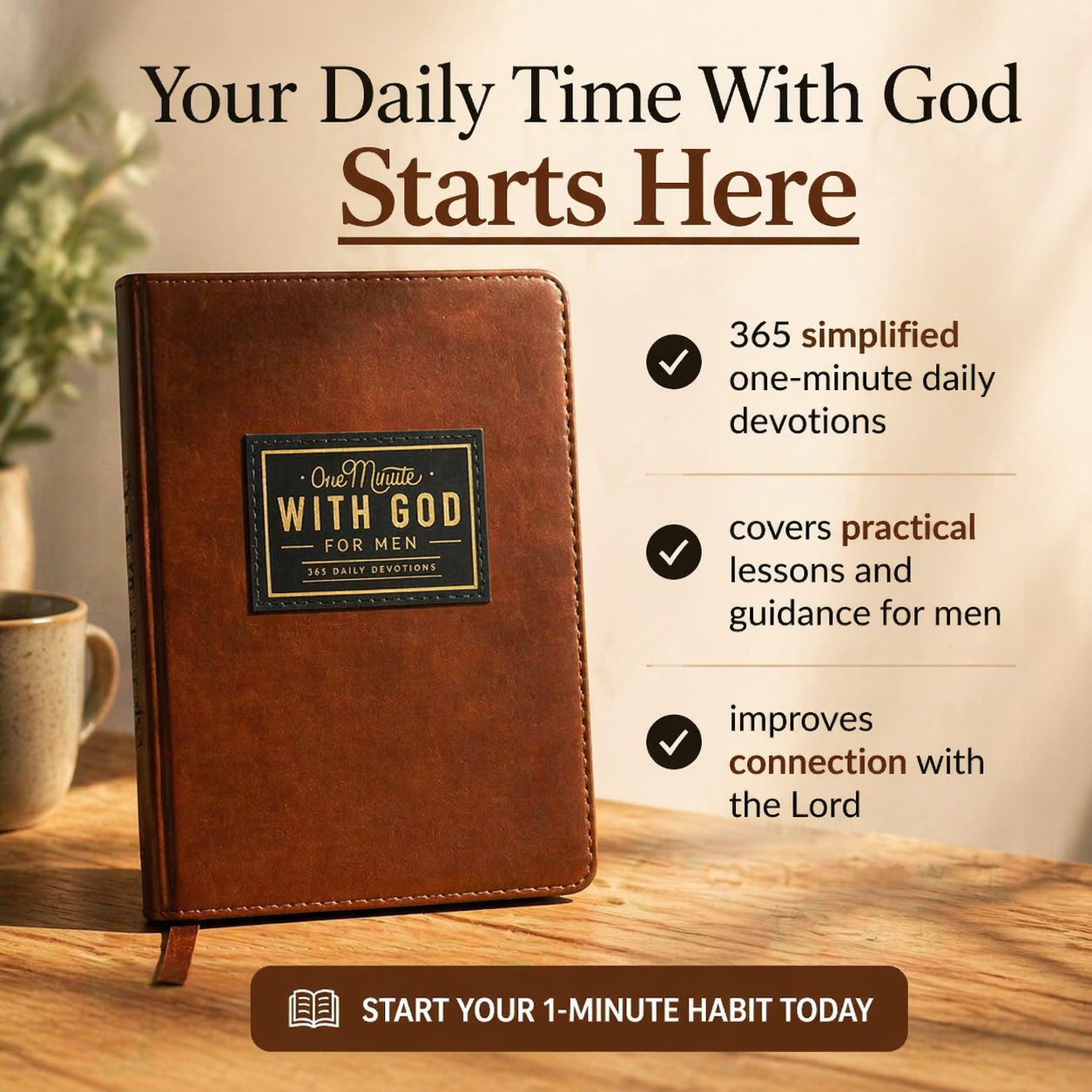 TrueFaith - One Minute with God Book