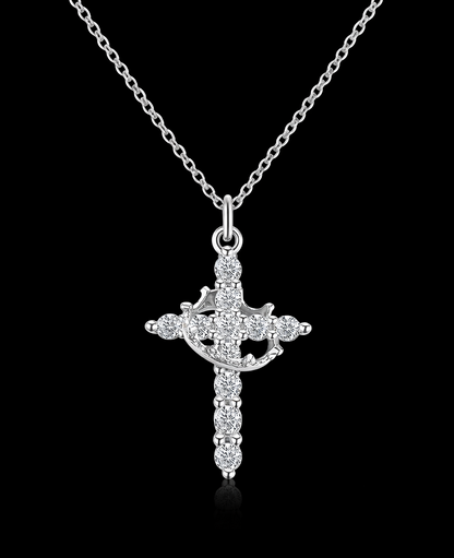 Crown Cross Necklace