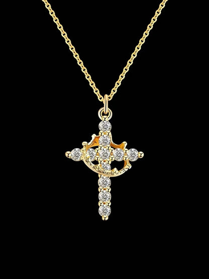Crown Cross Necklace